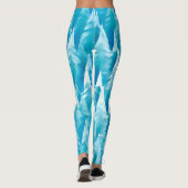 Blauw fractaal bos leggings (Achterkant)