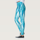 Blauw fractaal bos leggings (Links)