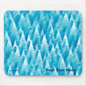 Blauw fractaal bos muismat (Voorkant)