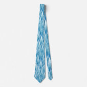 Blauw fractaal bos stropdas (Voorkant)