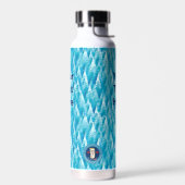 Blauw Fractal Bos Kan Koeler Waterfles (Links)