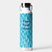 Blauw Fractal Bos Kan Koeler Waterfles (Voorkant)