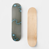 Blauw - Fractal Skateboard (Voorkant)