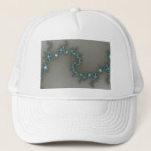 Blauw - Fractal Trucker Pet (Voorkant)