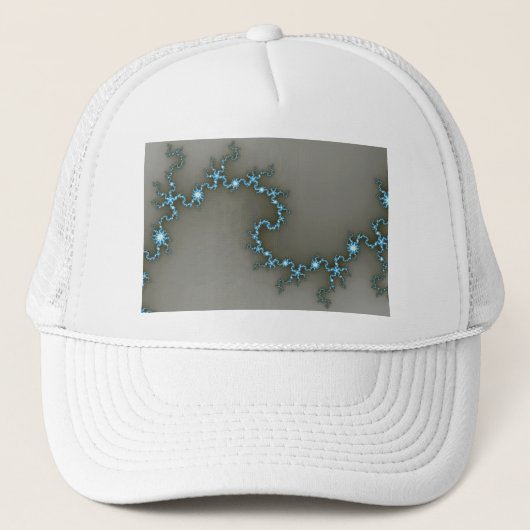 Blauw - Fractal Trucker Pet (Voorkant)