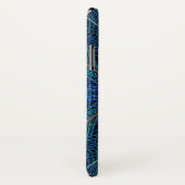 Blauw Fractal Veerontwerp Case-Mate iPhone Case (Achterkant / rechts)