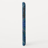 Blauw Fractal Veerontwerp Case-Mate iPhone Case (Achterkant/links)