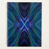 Blauw Fractal Veerontwerp Planner (Voorkant)