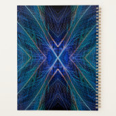 Blauw Fractal Veerontwerp Planner (Achterkant)