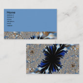 blauw fractal visitekaartje (Voorkant / Achterkant)