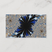 blauw fractal visitekaartje (Achterkant)