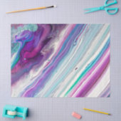 Blauw framboos abstract tissuepapier (Craft)