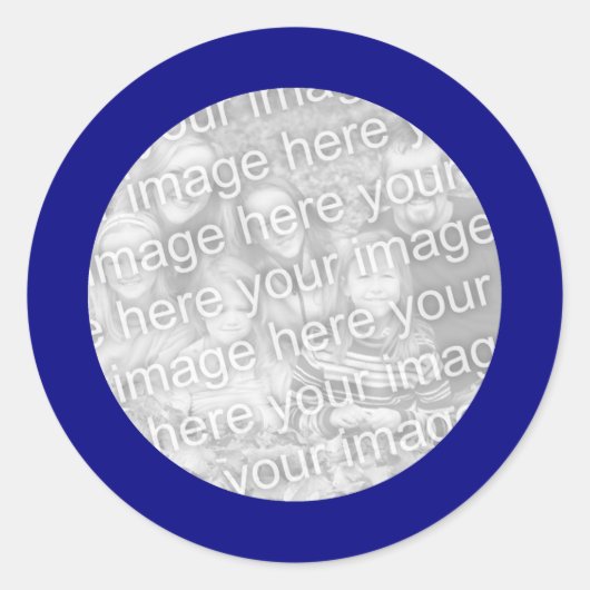 Blauw frame sticker (Voorkant)