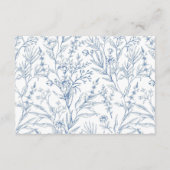 Blauw Frans Bloemen Vleermuis Mitzvah RSVP Behuizi Informatiekaartje (Achterkant)