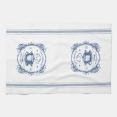 Blauw  Frans Koken Persoonlijke naam Theedoek (Horizontaal)