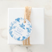 Blauw Frans Land Boerderij Dier Jongen Baby shower Bedankjes Labels (In situ)