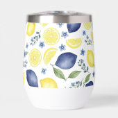 Blauw Frans land lemone patroon (Voorkant)