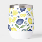 Blauw Frans land lemone patroon (Achterkant)