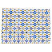 Blauw Frans land lemone patroon Groot Cadeauzakje (Achterkant)