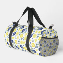 Blauw Frans land lemone patroon 