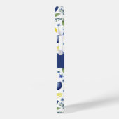 Blauw Frans Land Lemonenpatroon Naam Case-Mate iPhone Case (Achterkant / Links)