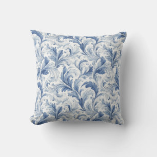 Blauw Frans land toilepatroon Kussen