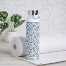 Blauw Frans land toilepatroon