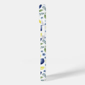 Blauw Frans Landelijk Citroenpatroon Case-Mate iPhone Case (Achterkant / Links)