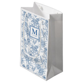 Blauw Frans Monogram Toile Klein Cadeauzakje