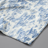 Blauw Frans Stijl Toile de Jouy Romantisch Elegant Fleece Deken