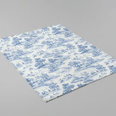 Blauw Frans Stijl Toile de Jouy Romantisch Elegant Fleece Deken