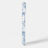 Blauw Frans Toile Case-Mate iPhone Case (Achterkant / Rechts)