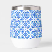 Blauw Frans Toile patroon (Achterkant)