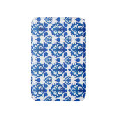 Blauw Frans Toile Patroon Badmat (Voorkant Verticaal)