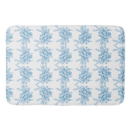 Blauw Frans Toile patroon Badmat