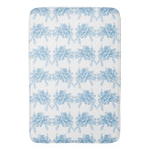 Blauw Frans Toile patroon Badmat (Voorkant Verticaal)
