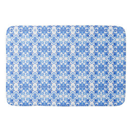 Blauw Frans Toile patroon Badmat