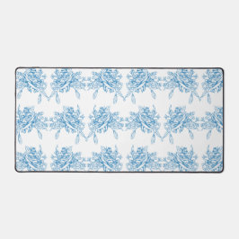Blauw Frans Toile patroon Bureaumat