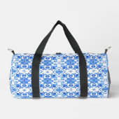 Blauw Frans Toile patroon Plunjezak (Voorkant)