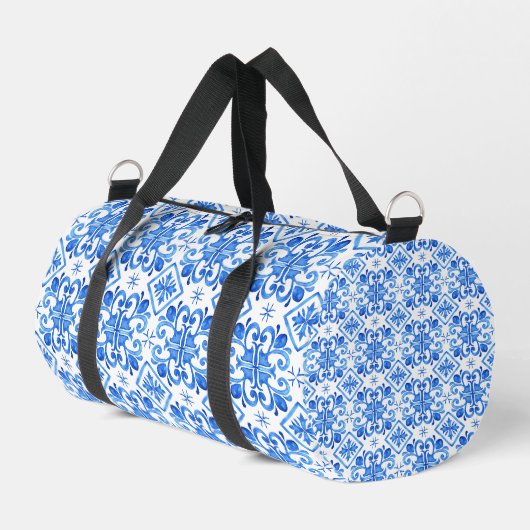 Blauw Frans Toile patroon Plunjezak (Linkerhoek)