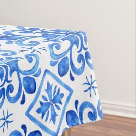 Blauw Frans Toile patroon Tafelkleed