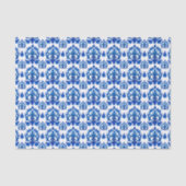 Blauw Frans Toile-patroon Tissuepapier (Voorkant)