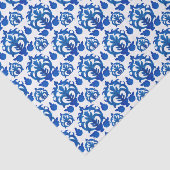 Blauw Frans Toile-patroon Tissuepapier (Detail)