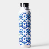 Blauw Frans Toile patroon  Waterfles (Links)