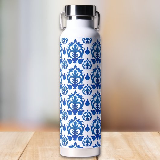 Blauw Frans Toile patroon  Waterfles