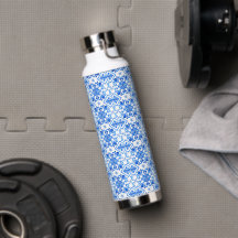 Blauw Frans Toile patroon