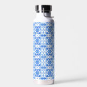 Blauw Frans Toile patroon Waterfles (Links)