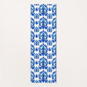 Blauw Frans Toile Patroon Yogamat (Voorkant)