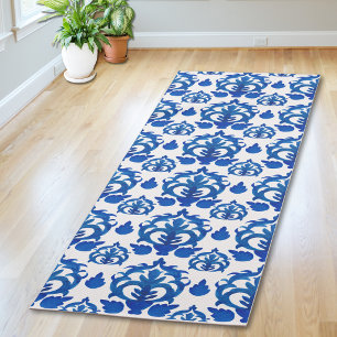 Blauw Frans Toile Patroon Yogamat