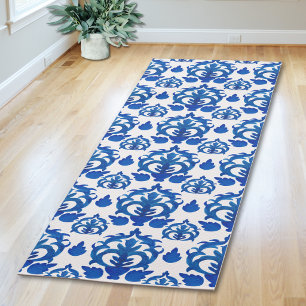 Blauw Frans Toile Patroon Yogamat